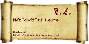 Nádházi Laura névjegykártya